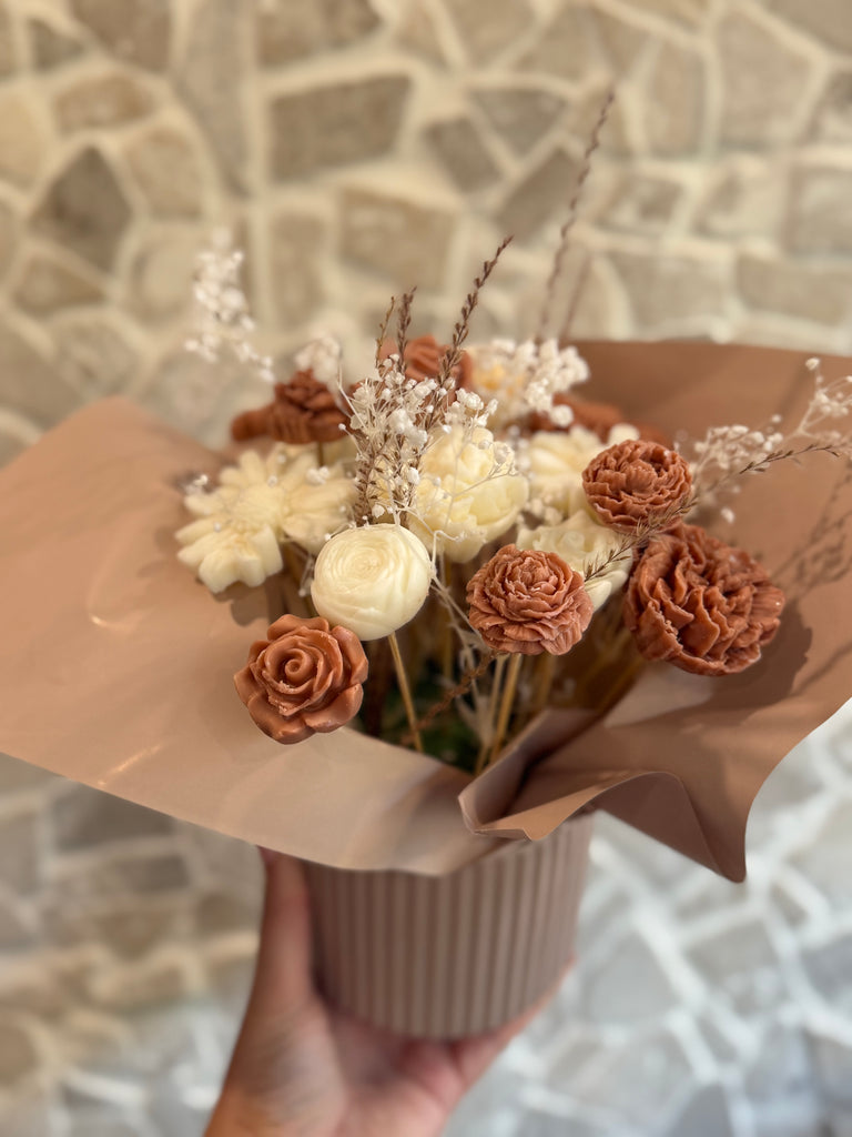 Floral wax bouquet - large (Local pick up only)